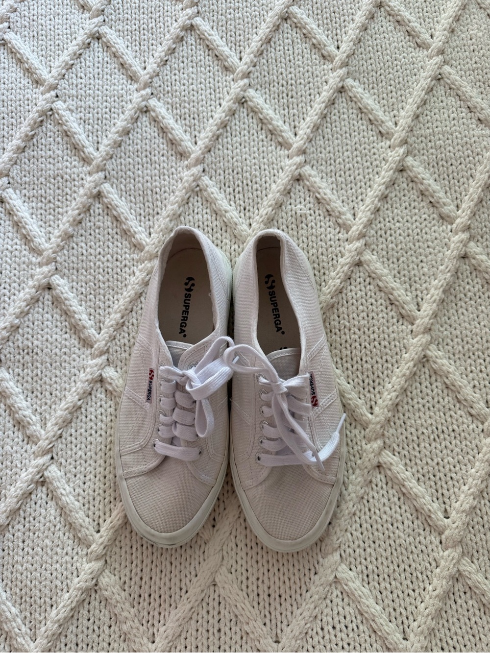Superga Low-Top Canvas Sneakers in White